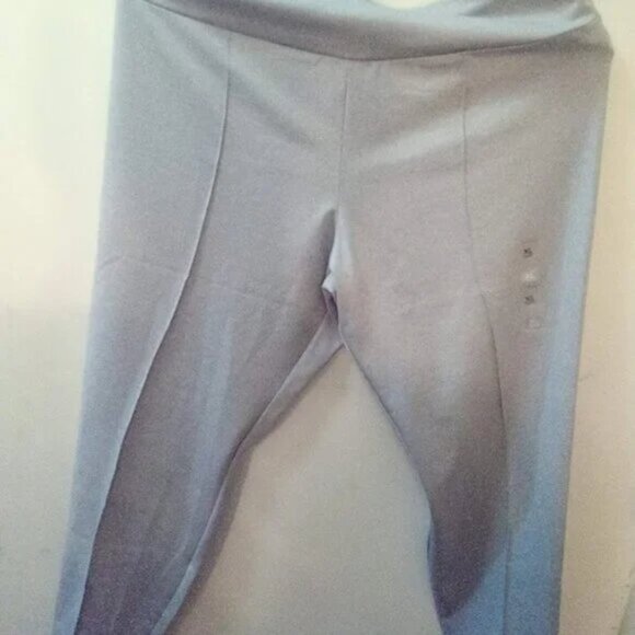 New Tommy Hilfiger Pin Tucked Grey Wide Waist Band Pants Women's Size XL - Picture 2 of 10